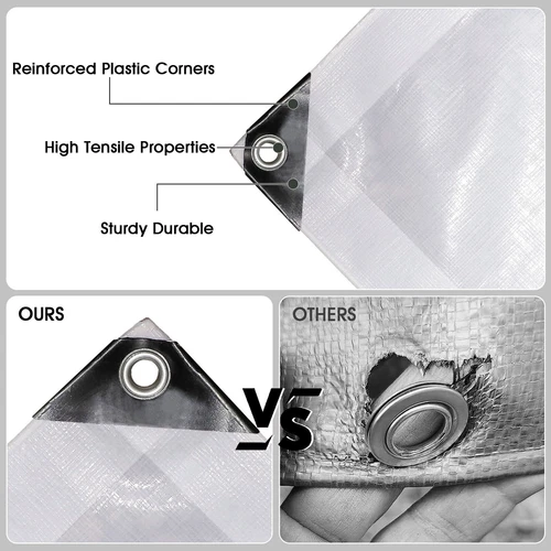 Robuste Poly Plane Bootszelt Wasserdicht Outdoor Plane Schatten Überdachung Abdeckung - Bild 14 von 39
