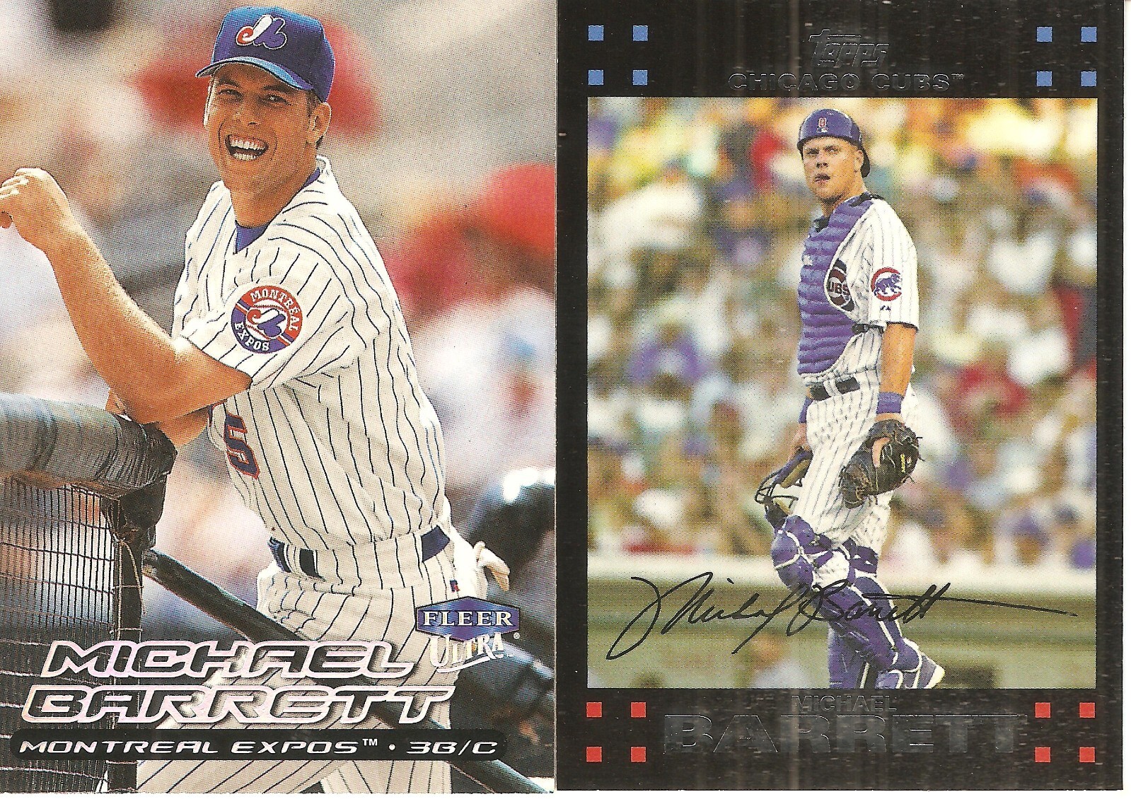 2 DIFFERENT BASEBALL CARD LOT OF MICHAEL BARRETT 149
