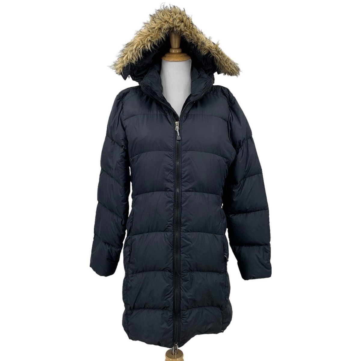 Mountain Hardwear Jacket Women S Small Black Down Full Zip Faux