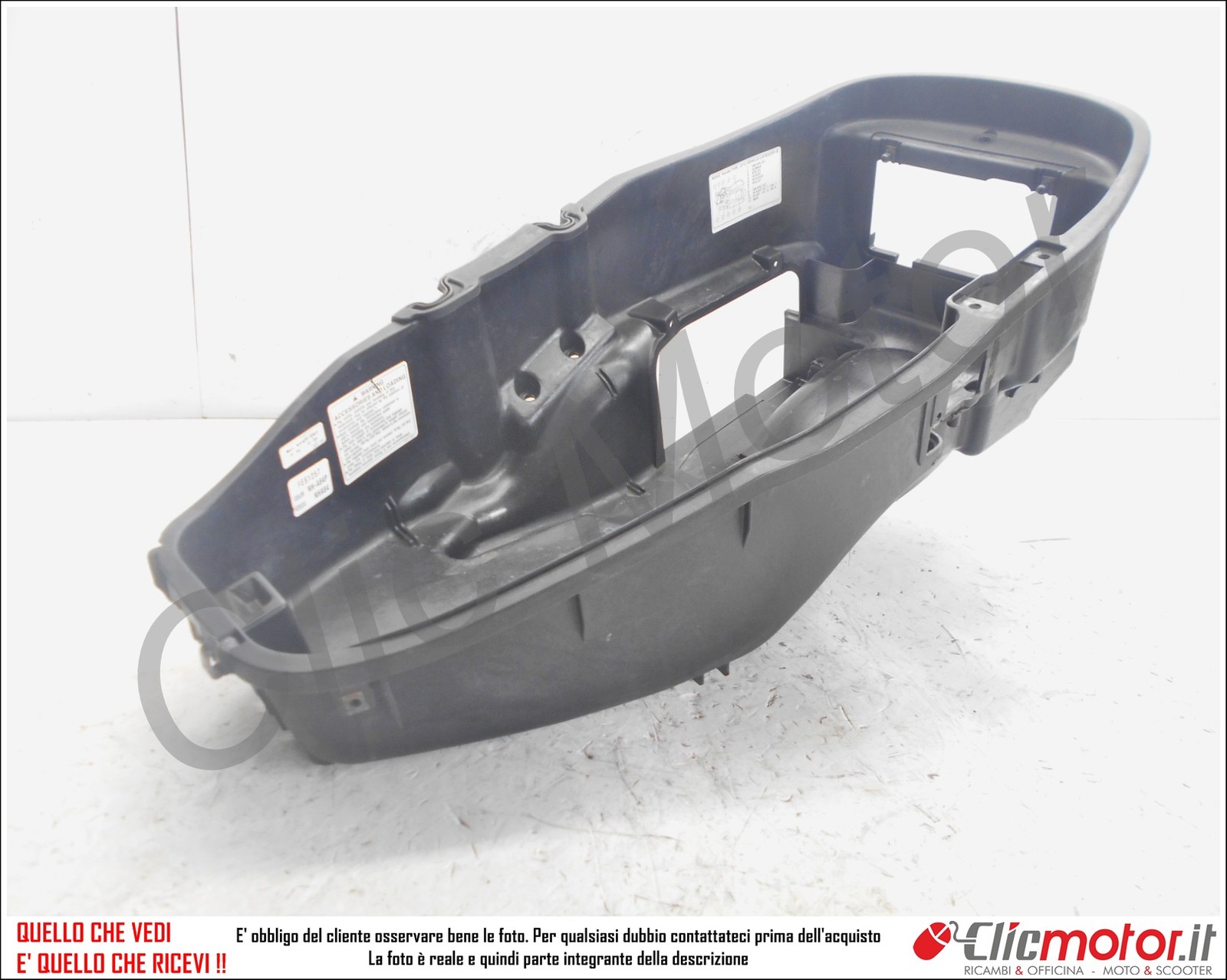Carène Centrale Tunnel Pour Honda Pantheon 125 (2003) – Pièce D'origine JF12A – Occasion En Bon état