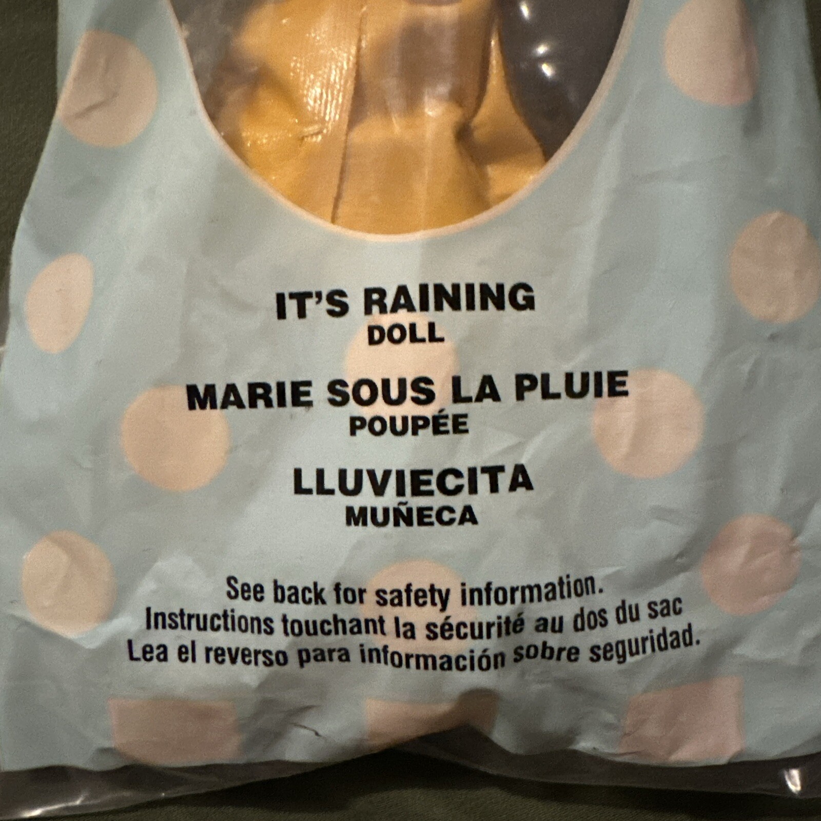 McDONALD'S HAPPY MEAL TOY Madame Alexander ‘It’s Raining’ 2003