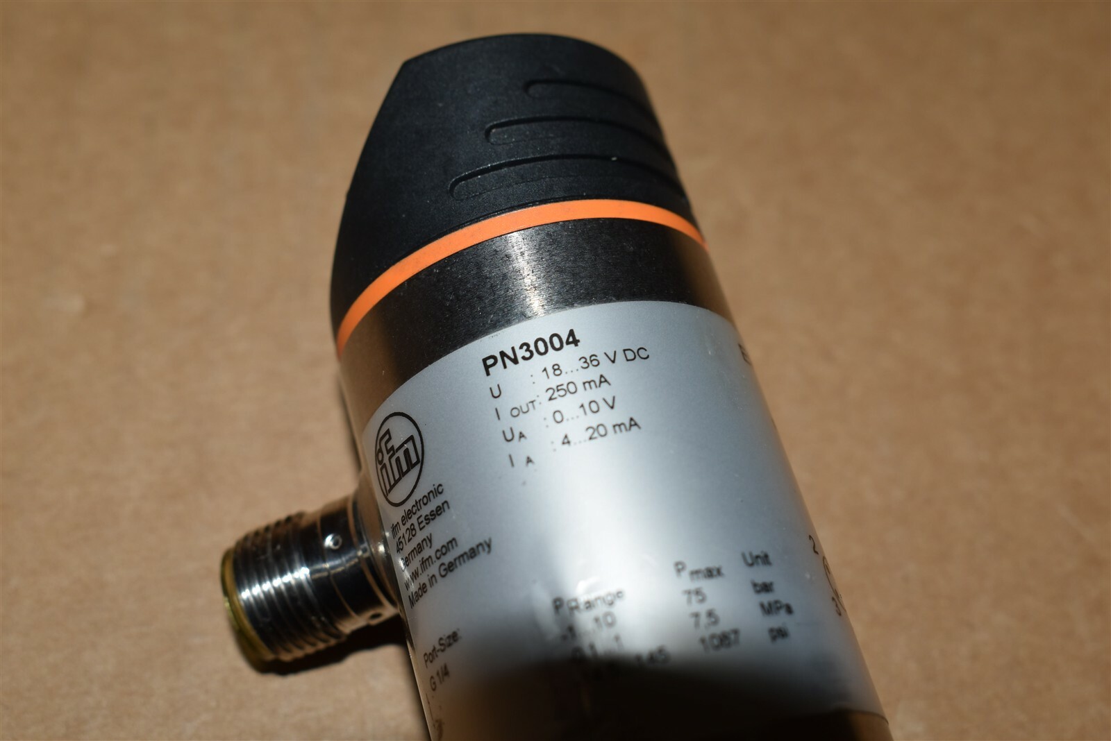 IFM Electronic Pressure Monitoring Sensor Cat. No. PN3004 G1/4 eBay