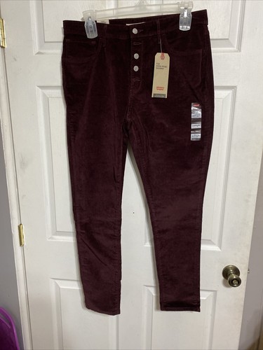 Levi's 721 Malbec CORDUROY HIGH RISE 