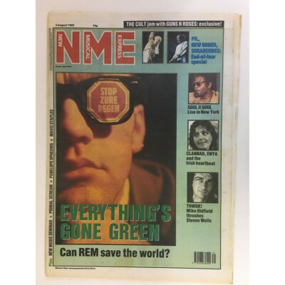 NEW MUSICAL EXPRESS NME MAGAZINE 5 AUGUST 1989 GUNS N ROSES   LS