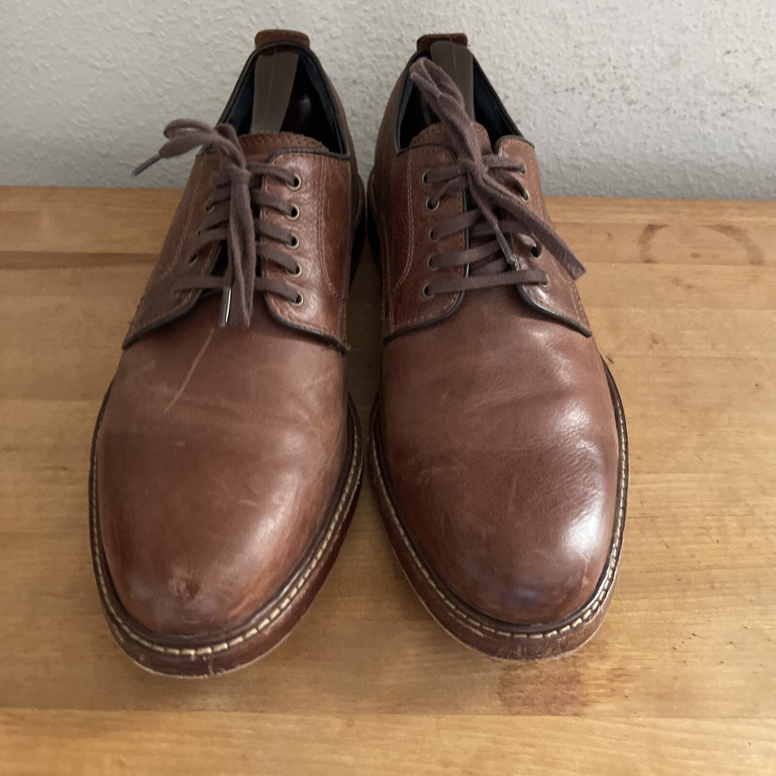 SAOLA Scarpe uomo Cole Haan Tyler Grand punta liscia stringate derby Oxford marroni taglia 8 5