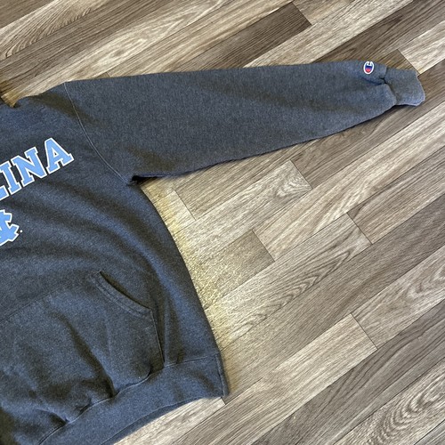 Champion North Carolina Tar Heels Hoodie Sweatshirt Mens Small Gray Blue Classic - Picture 5 of 8