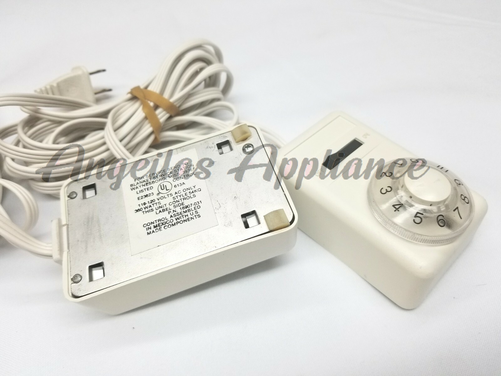 JC Penny Electric Heated Blanket Heat Power Cord Style 54QK Dual Control  360W | eBay
