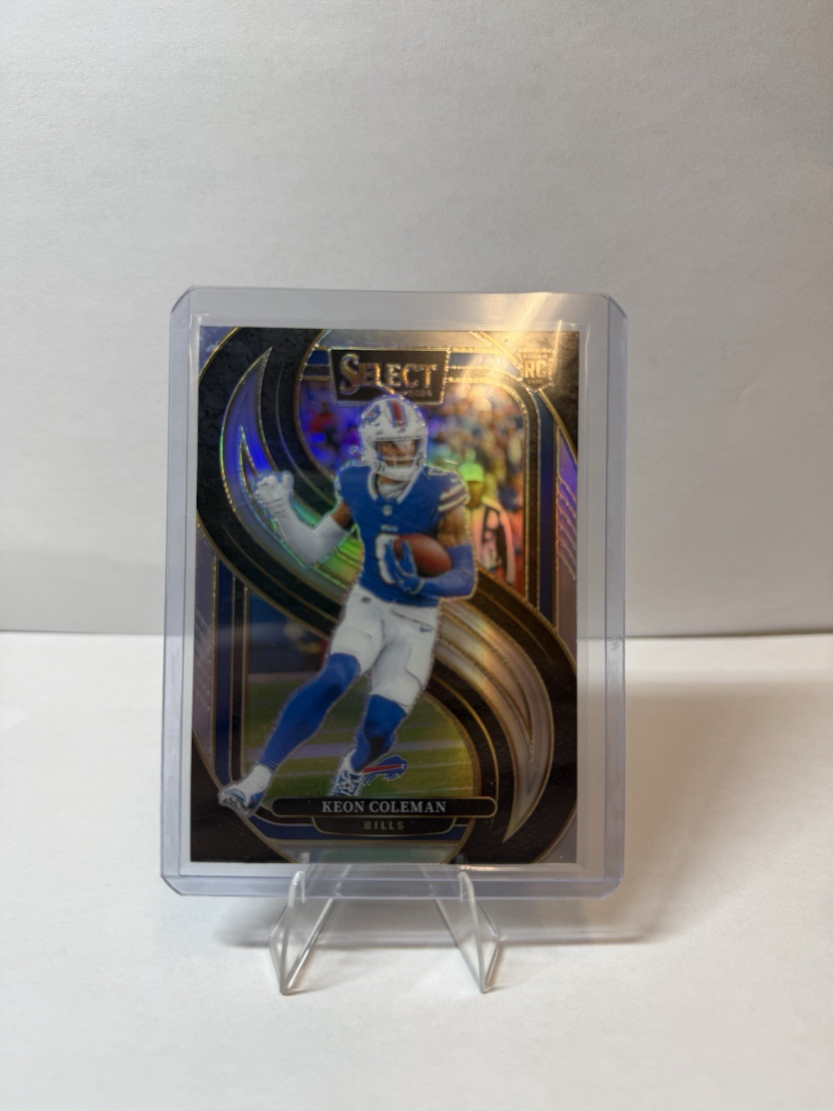 2024 Panini Select Keon Coleman #153 RC Rookie Silver Premier Level Prizm