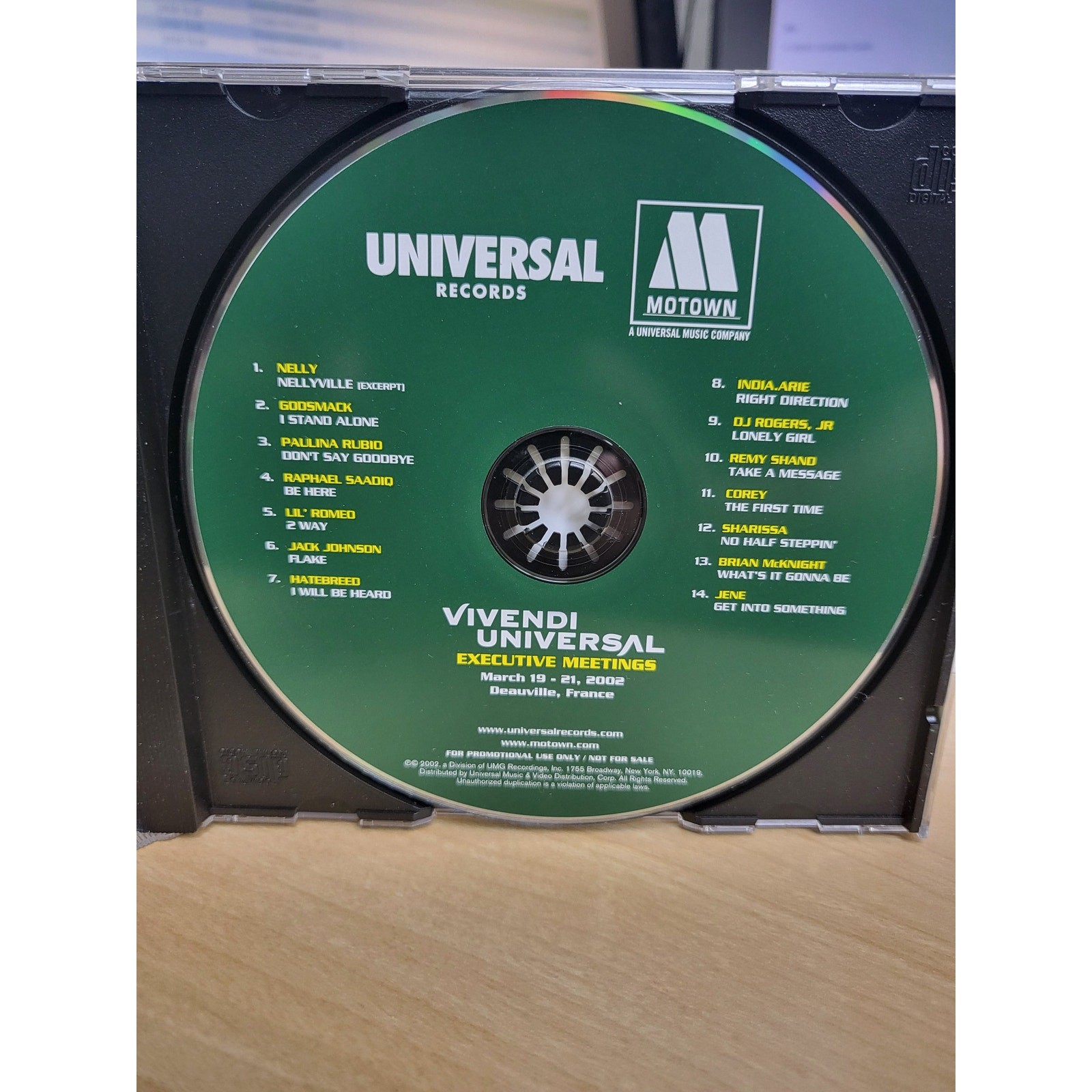 Universal Records Vivendi Motown Executive Meetings 2002 RARE Music Sampler CD