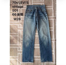 Levi's 501 Vintage 70s Redline Selvedge Small e 28 33 Made in USA Light Wash