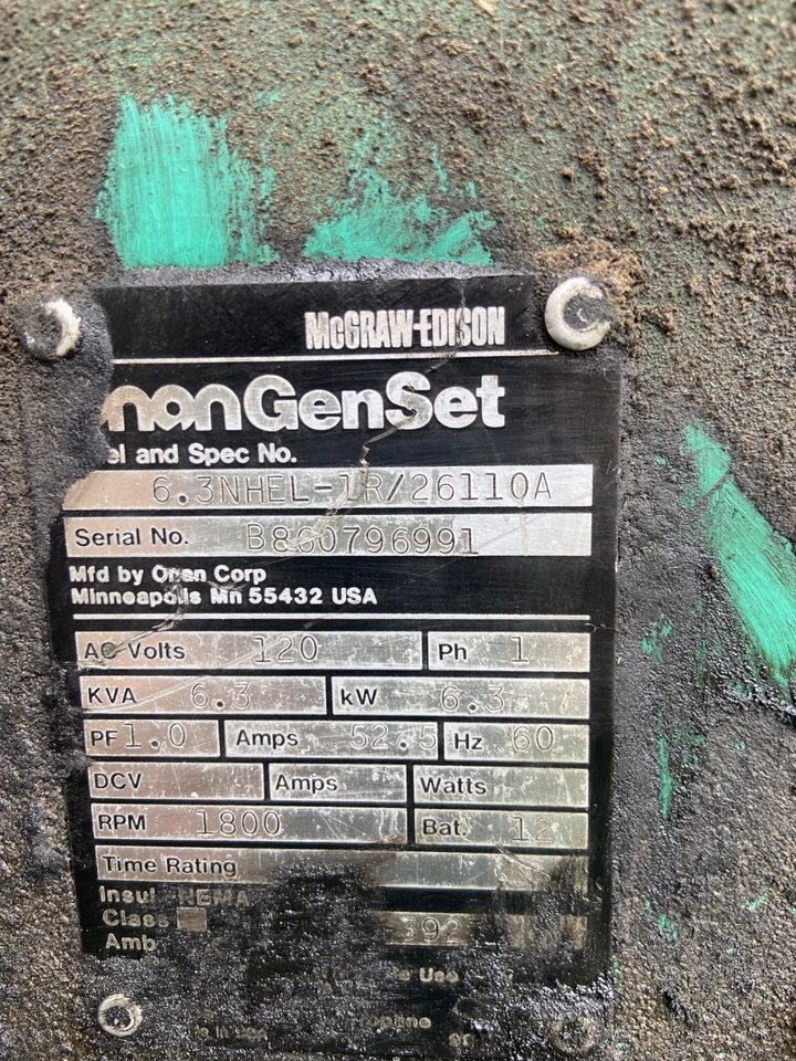 ONAN EMERALD III 6500 GENERATOR - Image 2 of 4