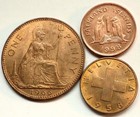 FOREIGN WORLD COINS LOT OF 3, SEE PICS, *FREE SHIPPING*   (# 26) — photo 1