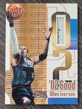 Allen Iverson 2001-02 Fleer Ultra '02 Good Game Jersey Laundry Tag 1/1??