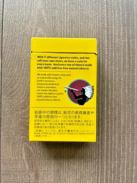 Natural American Spirit Cigarette Tin Case - Empty - Ultra Light Yellow - Collec - Image 2 of 4