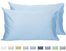 Pillow Cases King Set of 2, 100 Cotton King Pillowcases, 20 40 inches with S...