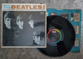 Beatles 1964 MONO 'MEET THE BEATLES' LP w/3 BMI CREDITS NICE ONE SHRINKWRAP!