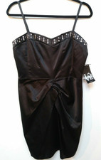 Love Tease Party Dress Form Fitting Black Evening Cocktail Club Size 9