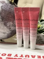 Purlisse Sheer Glow Strawberry Vitamin C Tinted Moisturizer LIGHT MEDIUM 10ml X3
