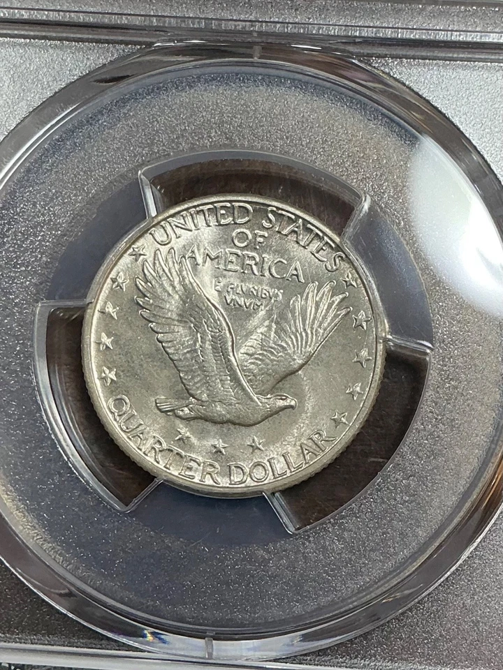 PCGS MS63 1928 S STANDING LIBERTY QUARTER NEAR BLAST WHITE - Image 2 of 3