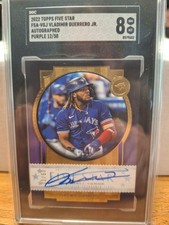 2022 Topps Five Star Vladimir Guerrero Jr #FSA-VGJ Auto Purple 12/50 SGC 8