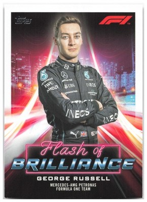 George Russell 2022 Topps Formula 1 Flash of Brilliance FOB-GR NM