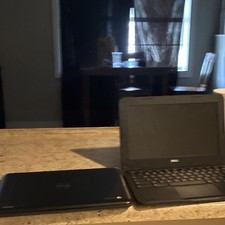 Dell Chromebook 11" Intel Celeron Black Chrome OS Laptop Lot of 2