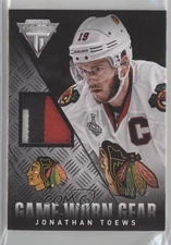 2013-14 Panini Titanium Game-Worn Gear Patch /25 Jonathan Toews #GG-JTO Patch