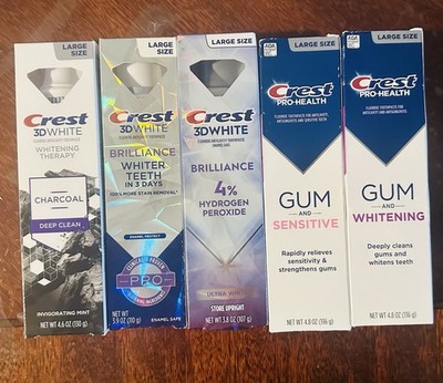 Crest 3D White Brilliance Toothpaste and Whitening Gel System 4.8oz 3.8oz Gum