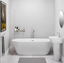25 x  White Sparkle Ceiling Panels 8mm  x 2700mm x 250mm Easy To Install Panel