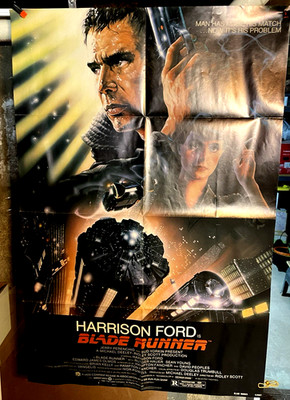 BLADE RUNNER Original Poster (1982) ~ 27x41 ~ Harrison Ford~ Excellent Condition