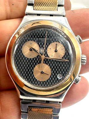 Swatch watch Irony GRILL CHILL YCS581G Chronograph Swiss Good Condition Working