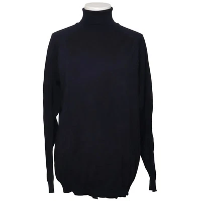 Zara, pull à col roulé, taille : L, bleu, nylon/viscose, unicolore #jj9 - Photo 1/4