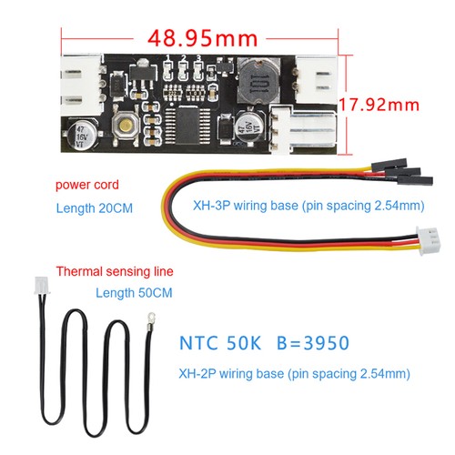 Fan Temperature Control Speed Controller Chassis Computer Noise Reduction Module - Bild 2 von 7