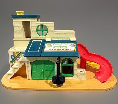 Vtg 1977 Fisher Price Sesame Street Clubhouse 937 Replacement Base Tire Swing 