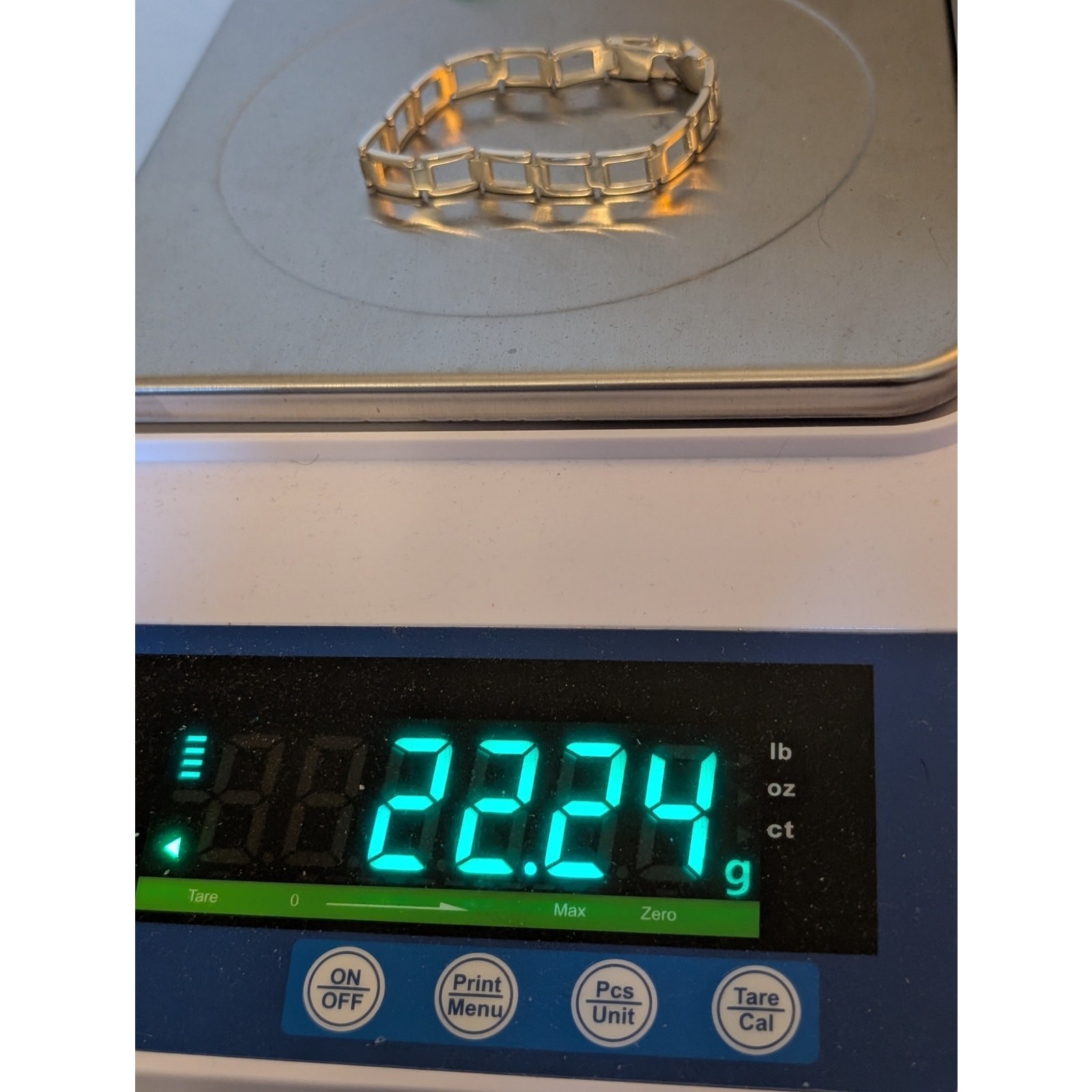 925 Sterling Silver Open  Rectangular Link Large … - image 8