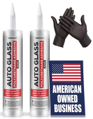 [2 Pack] Polyurethane Windshield Adhesive with Fast Curing Formula - High Bon...
