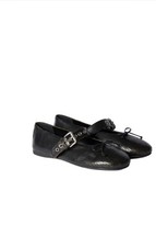 Ballerine Miu Miu Mary Jane fibbia ballerine donna nuove con etichette taglia 37 vendita al dettaglio $1120