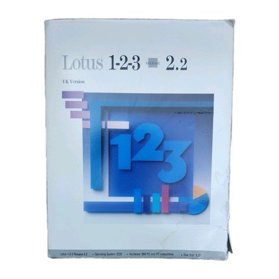 Lotus 123 Release 2.2 Computer Software 5,25'' Disketten für Windows 12 Disketten