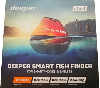 New Deeper Start Wireless Castable Smart Fish Finder sealed in box