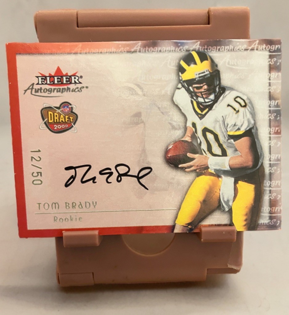 2000 Fleer Autographics Tom Brady Rookie Auto 12 /50 COA Rare SP Patriots🔥