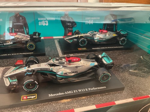 BURAGO 1/43 MERCEDES AMG RACING F1 SET. 6 CARS. BRAND NEW AND SEALED (800/SB) - Picture 6 of 15