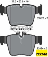 Textar 2242301 Bremsbelagsatz FüR Scheibenbremse Bremsbelagsatz