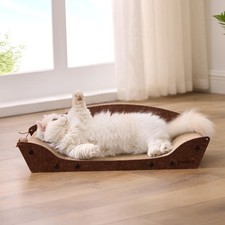 26 Cardboard Cat Scratcher Bed - Large Scratcher Couch for Indoor Cats, Ortho...