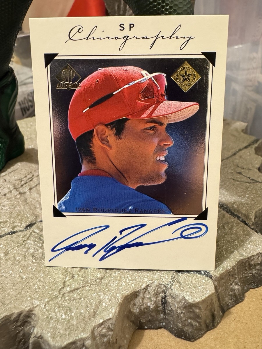 1998 SP Authentic Chirography Ivan Rodriguez Auto HOF #IR | eBay