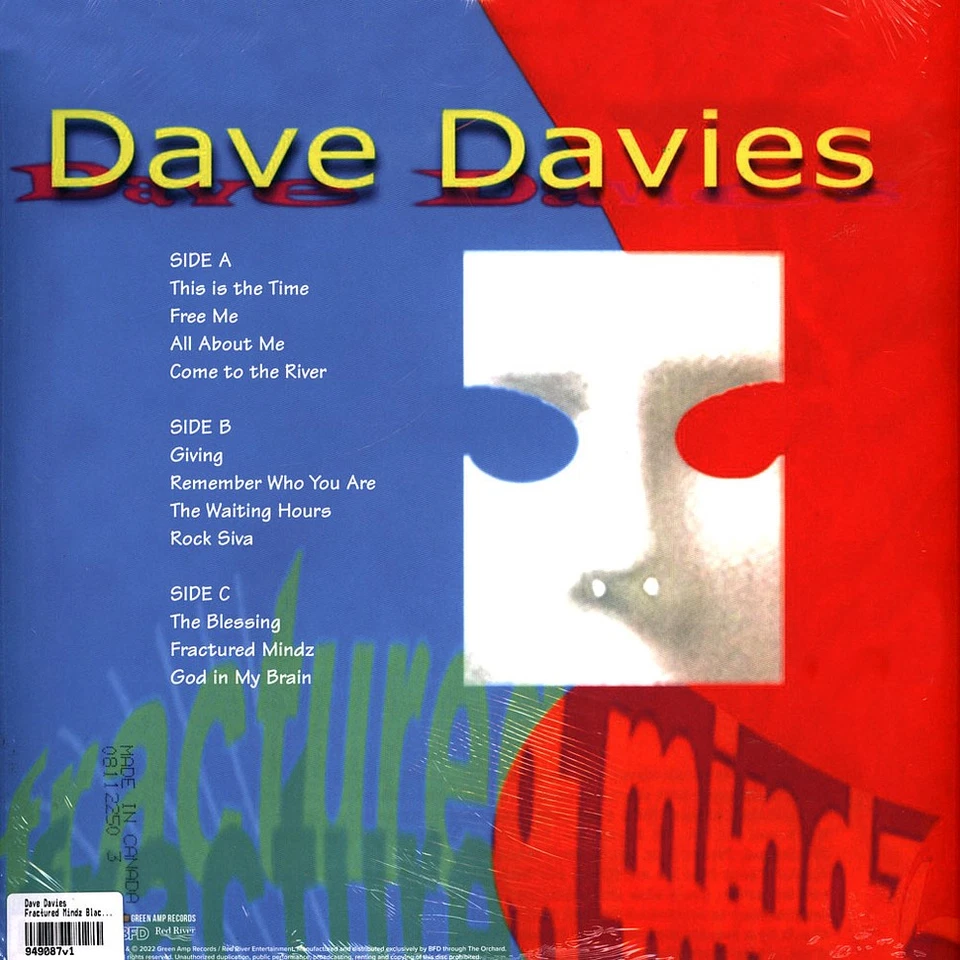 Dave Davies - Fractured Mindz Black Friday Record Store Da (2007 - EU - Reissue) - Bild 2 von 2