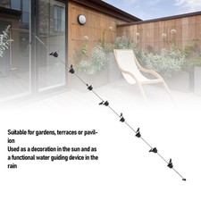 _Metal Bird Rain Chain For Gutters Iron Bird Pot Shaped Rain Catcher Indoor