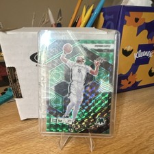 Panini Mosaic Stephon Castle San Antonio Spurs Rookie #298 Green Mosaic Prizm