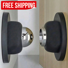 Magnetic Door Stopper Matte No Drill Adhesive Door Holder Silicone Door Stoper