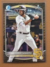 2025 Bowman Romeo Sanabria #BCP-3 Chrome Prospects Reptilian Refractor