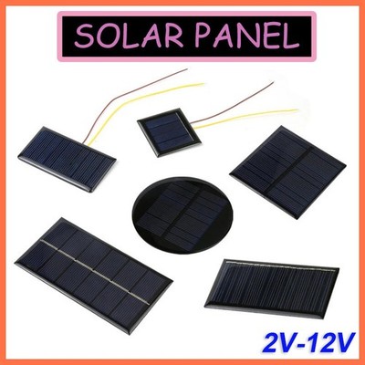 2V 3V 5V 5.5V 6V 9V 10V 12V Solarmodul Solarpanel Solarzelle Photovoltaikmodul
